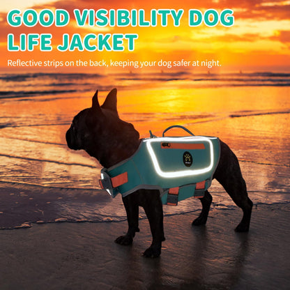 Dog Life Jacket, Good Visibility Pet Swimming Vest for Boating XL