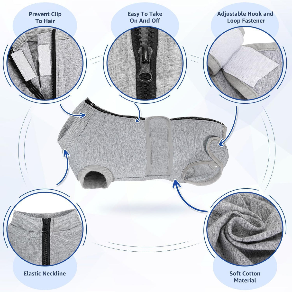 Dog Surgery Recovery Suit, Dog Onesie for Female Male Spay Neuter