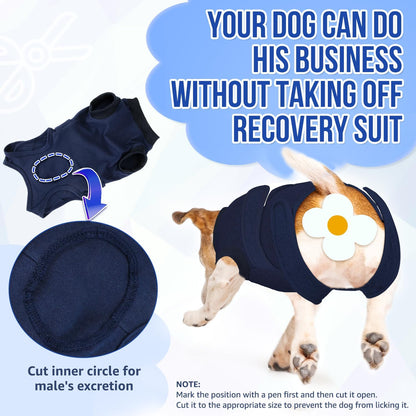 Dog Surgery Recovery Suit, Dog Onesie for Female Male Spay Neuter