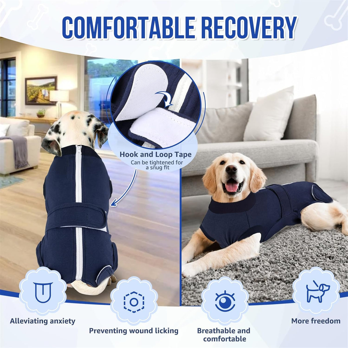 Dog Surgery Recovery Suit, Dog Onesie for Female Male Spay Neuter