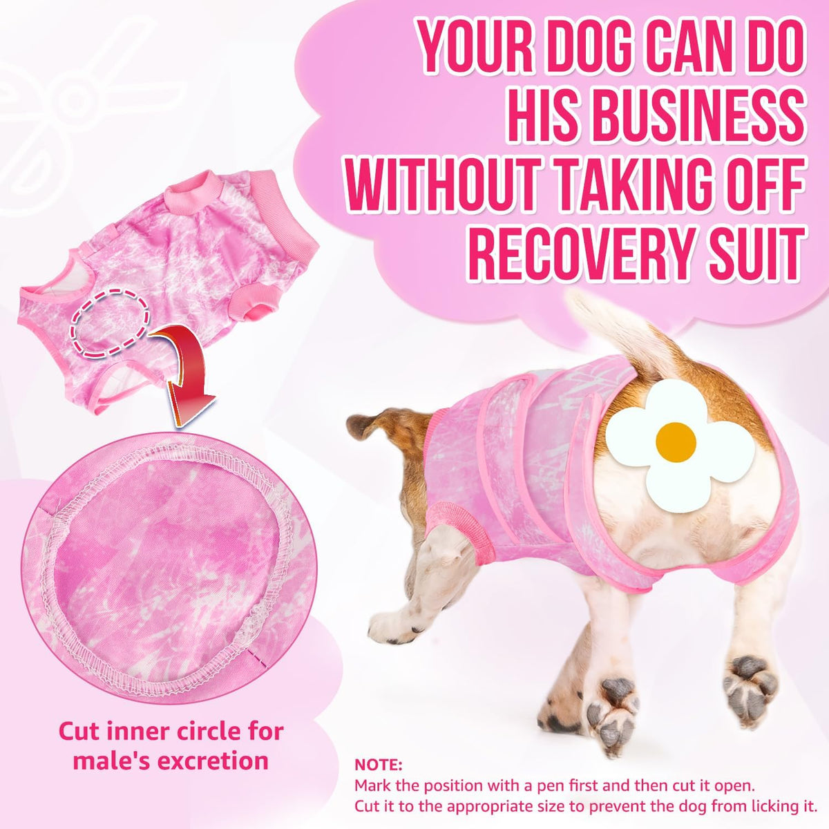 Dog Surgery Recovery Suit, Dog Onesie for Female Male Spay Neuter