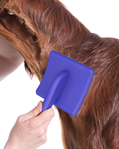 Dog Slicker Brush for Large Dogs, Professional Doodles Brush for Poodles, Goldendoodles and Labradoodles - Easy to Remove Tangles, Mats and Fluff - 3.8"x3.2" Head, 8" Wood Body