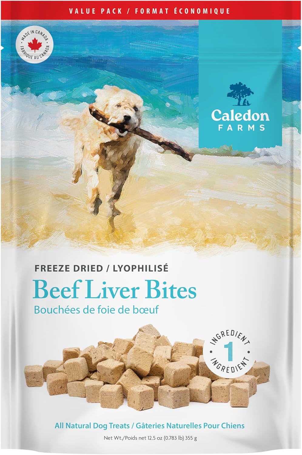 Value Pack Freeze Dried Beef Liver Bites, 12.5 oz, Freeze Dried Dog Treats