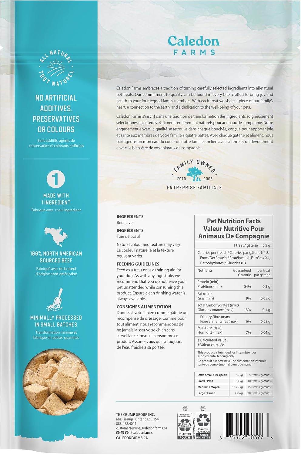 Value Pack Freeze Dried Beef Liver Bites, 12.5 oz, Freeze Dried Dog Treats