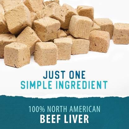 Value Pack Freeze Dried Beef Liver Bites, 12.5 oz, Freeze Dried Dog Treats