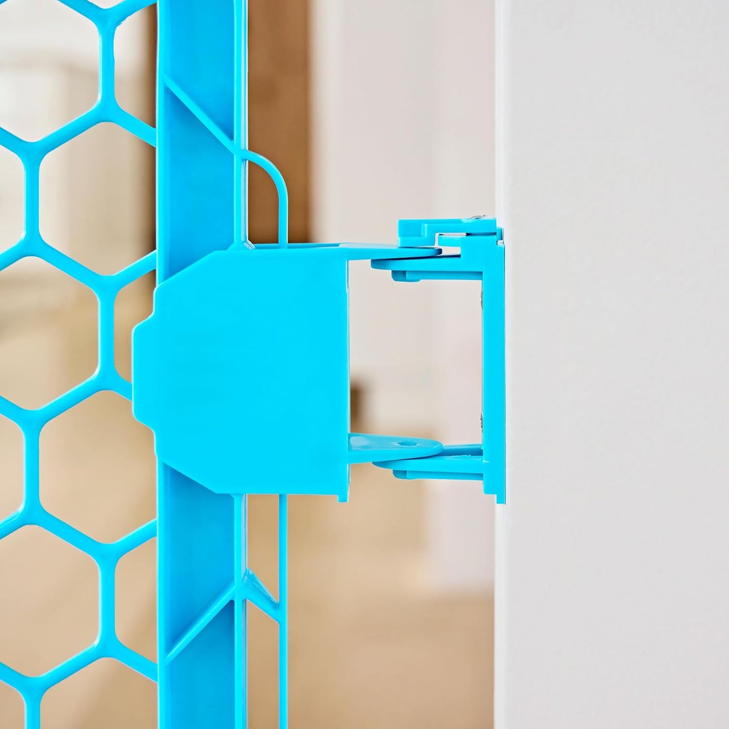 Safety 192" Plastic Super Wide Baby Gate & Play Yard with Door | Adjustable Playpen, For Doorways & Open Spaces, For Babies, Toddlers & Pets, Brown, Tested & Trusted for 30 Years