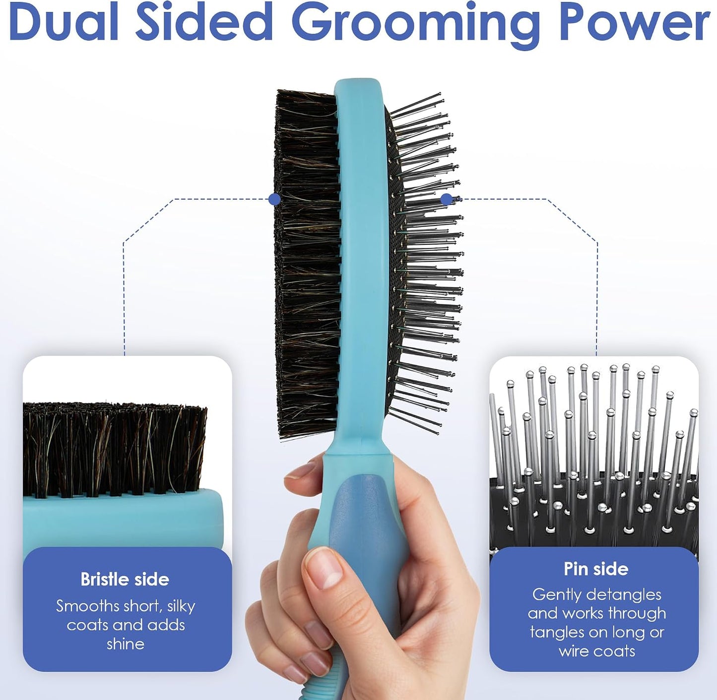 AKC - Dog & Cat Nail Clippers & Filer | Professional Pet Grooming Tool with Stainless Steel Blades | Safety Guard & Easy Grip Handle | Durable & Anti-Slip | Safe for Small, Medium & Large Pets