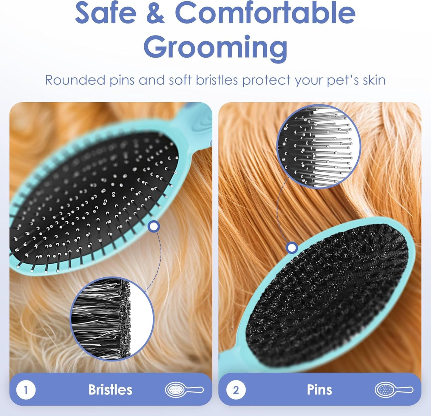 AKC - Dog & Cat Nail Clippers & Filer | Professional Pet Grooming Tool with Stainless Steel Blades | Safety Guard & Easy Grip Handle | Durable & Anti-Slip | Safe for Small, Medium & Large Pets