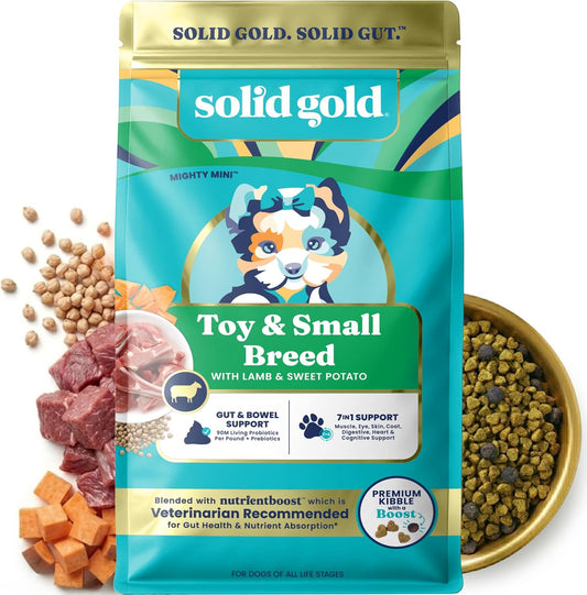 Solid Gold Small Breed Lamb Dry Dog Food, Grain Free, Small Bites, 3.75LB