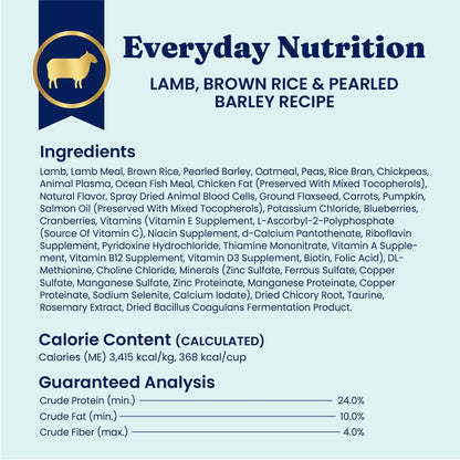 Solid Gold Small Breed Lamb Dry Dog Food, Grain Free, Small Bites, 3.75LB