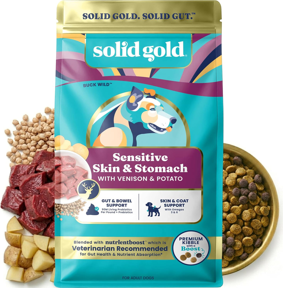 Solid Gold Small Breed Lamb Dry Dog Food, Grain Free, Small Bites, 3.75LB