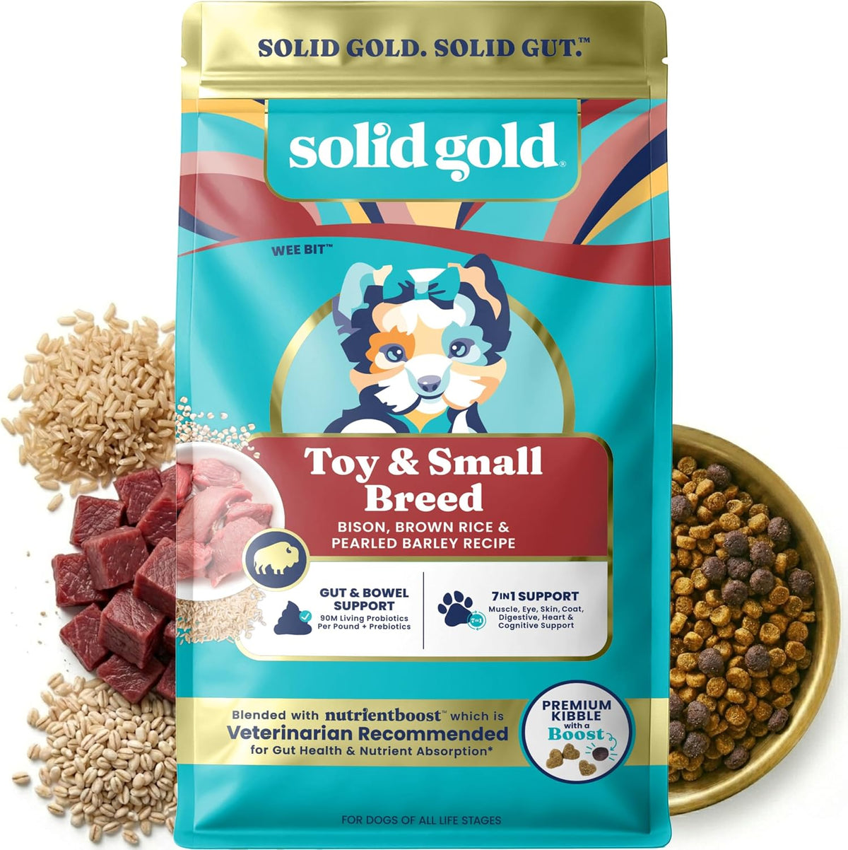 Solid Gold Small Breed Lamb Dry Dog Food, Grain Free, Small Bites, 3.75LB