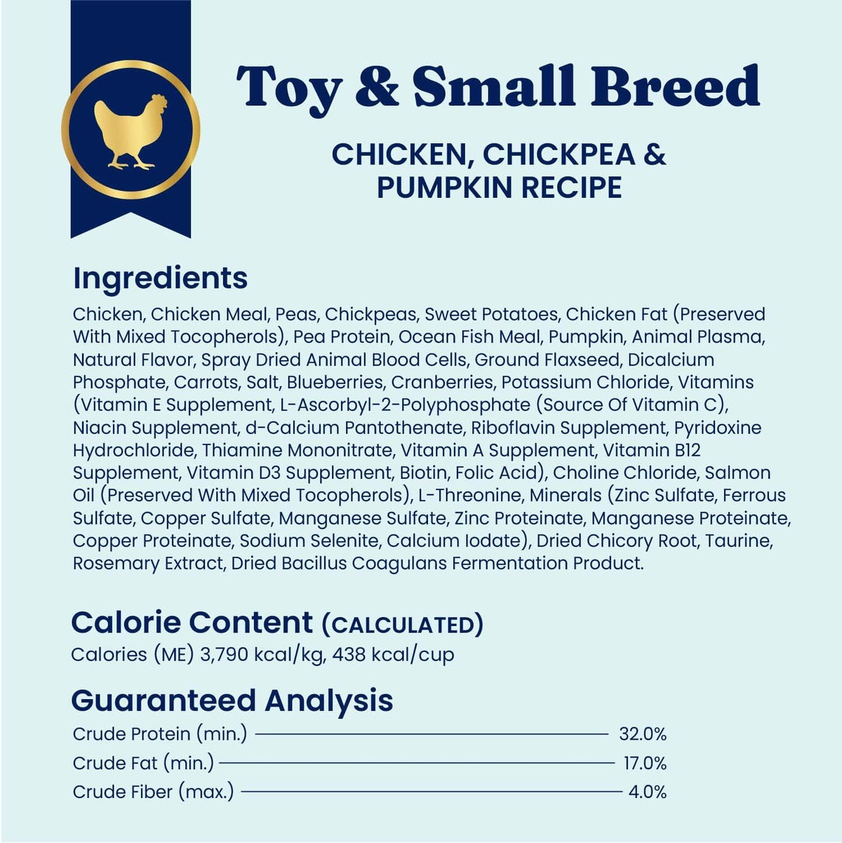 Solid Gold Small Breed Lamb Dry Dog Food, Grain Free, Small Bites, 3.75LB