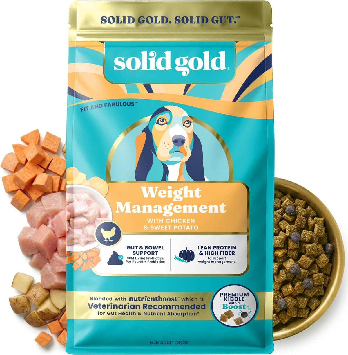 Solid Gold Small Breed Lamb Dry Dog Food, Grain Free, Small Bites, 3.75LB