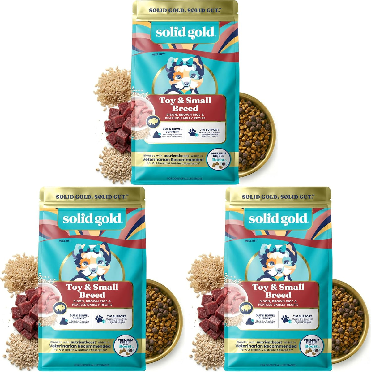 Solid Gold Small Breed Lamb Dry Dog Food, Grain Free, Small Bites, 3.75LB