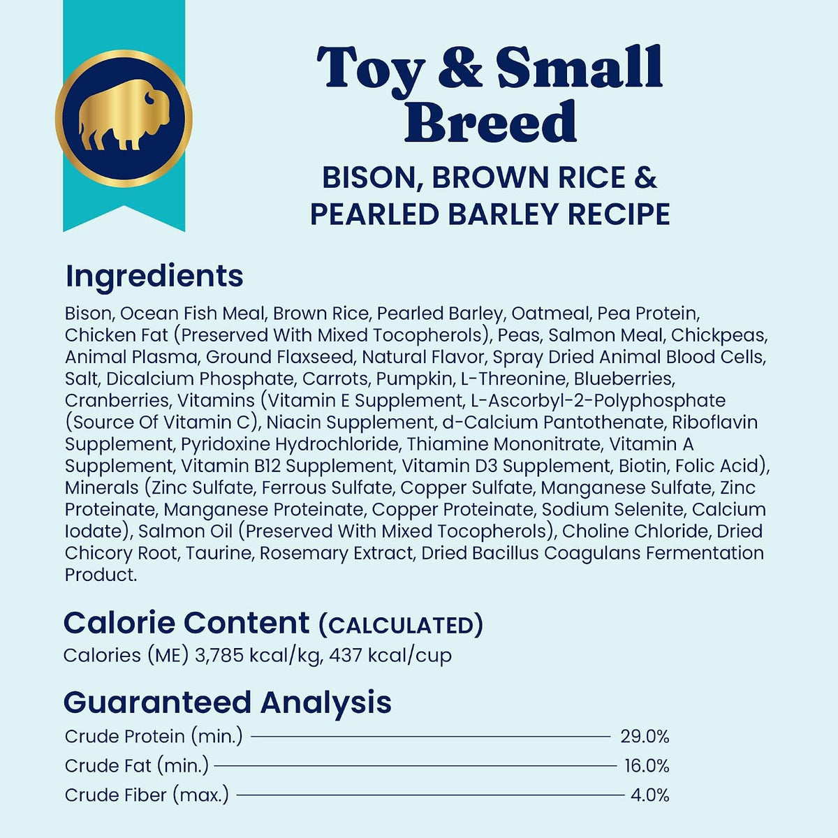Solid Gold Small Breed Lamb Dry Dog Food, Grain Free, Small Bites, 3.75LB