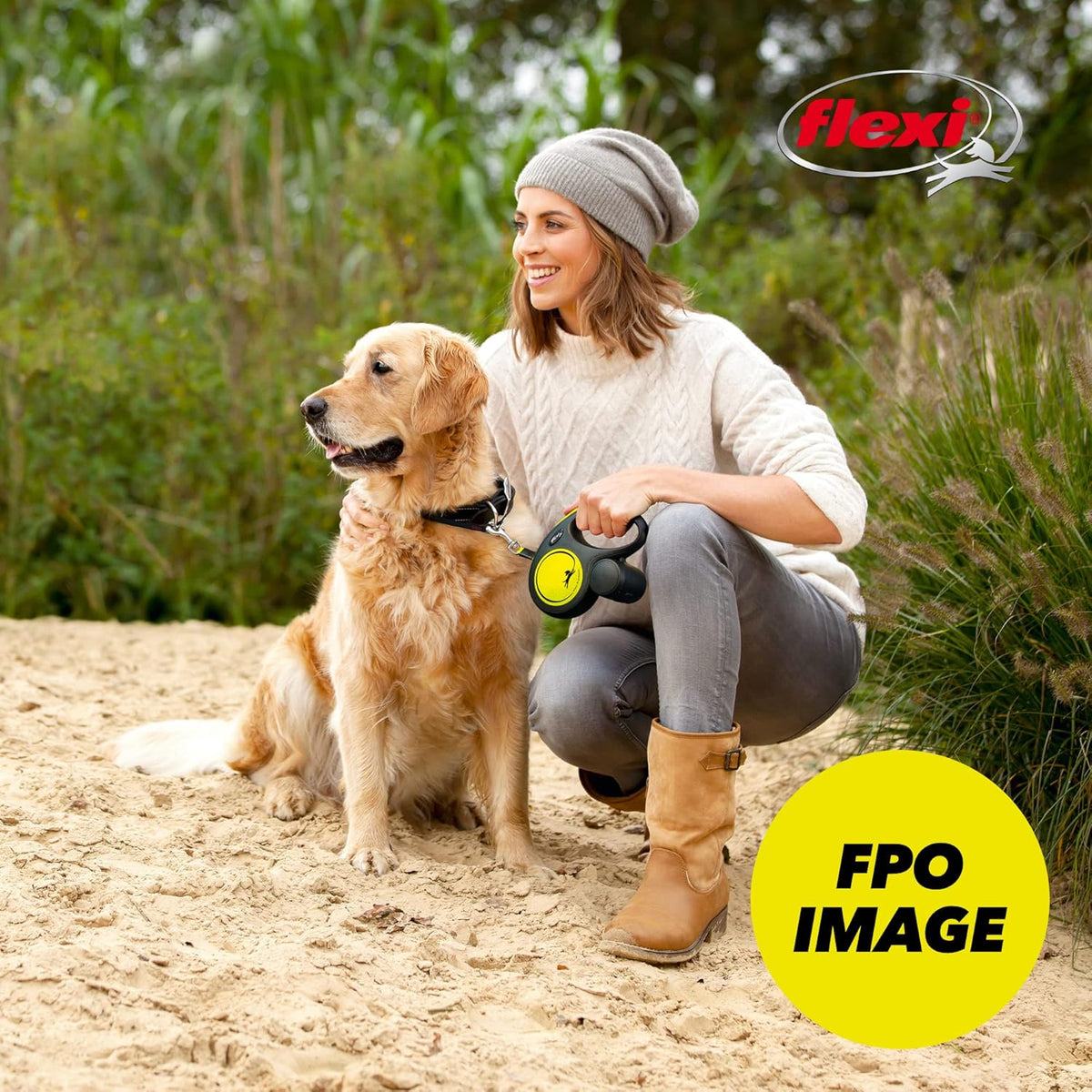 ® Neon Tape Retractable Dog Leash, Medium, 16 ft - Neon Yellow/Black