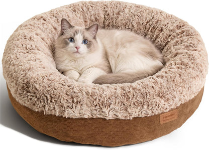 Extra Thick Plush Dog Bed, Calming Donut, Anti-Anxiety & Washable