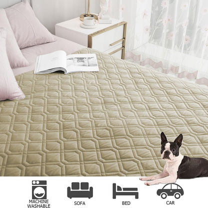 Waterproof Dog Bed Cover Pet Blanket for Furniture Bed Couch Sofa Reversible - Colors A