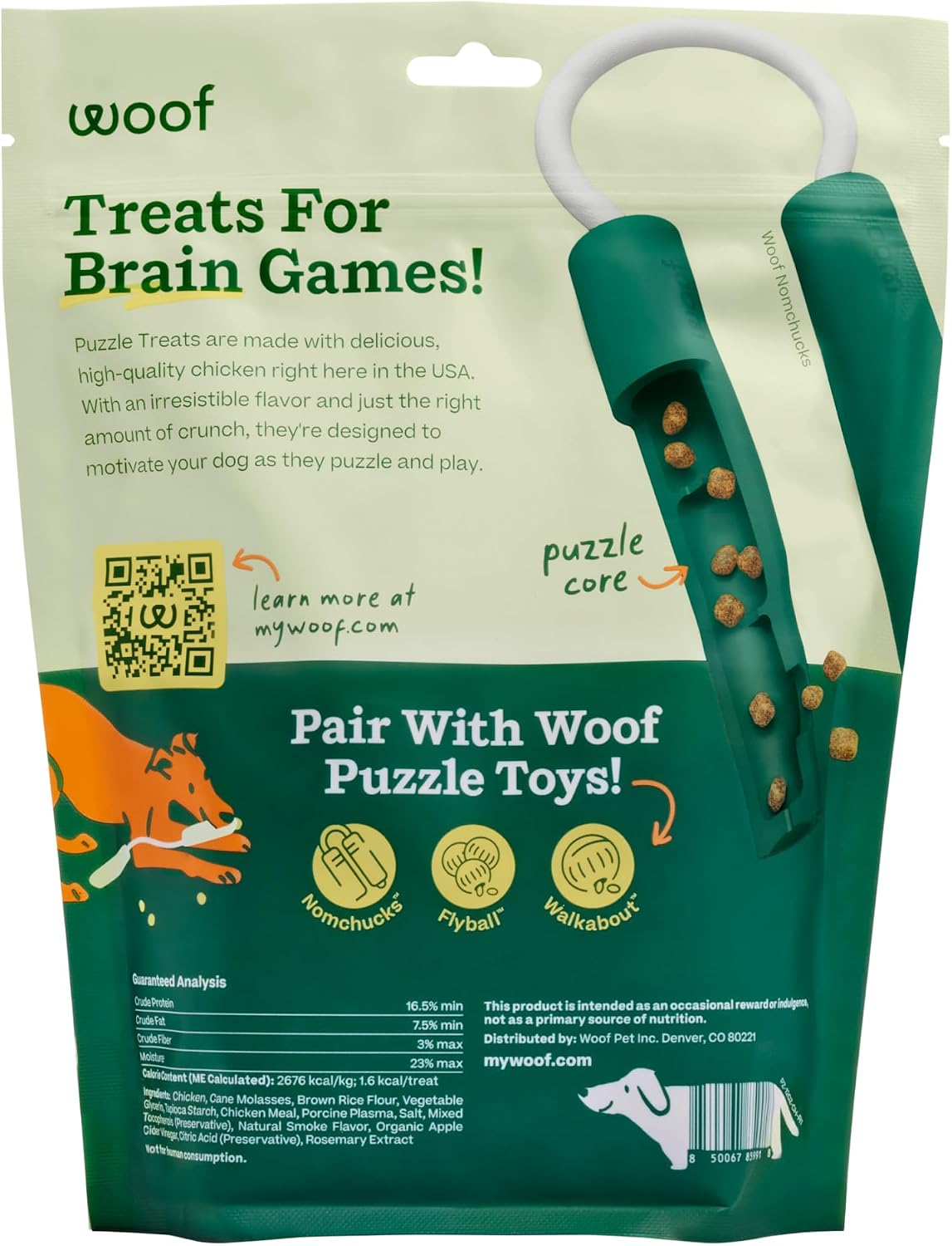 Air-Dried Puzzle Treats for Dogs, Chicken, 5 oz