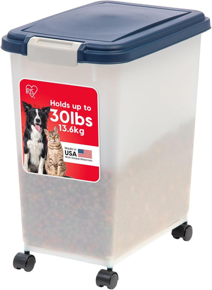 Dog Food Storage Container, Up to 40 lbs, Gray/Dark Gray