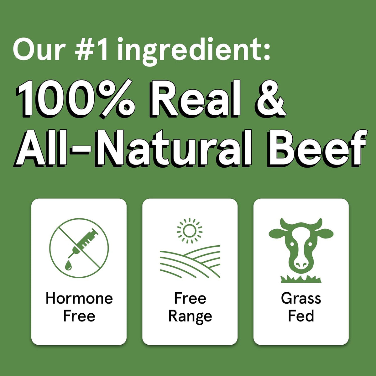 TRMC Real Meat Dog Treats - 12oz Bag of Bite-Sized Air-Dried Beef Jerky for Dogs - Grain-Free Jerky Dog Treats Made up of 95% Free-Range, Grass Fed Beef - All-Natural High Protein Dog Treats
