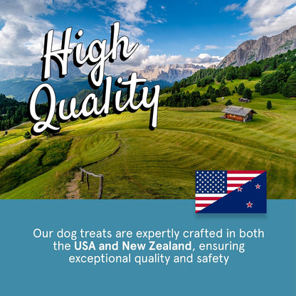 TRMC Real Meat Dog Treats - 12oz Bag of Bite-Sized Air-Dried Beef Jerky for Dogs - Grain-Free Jerky Dog Treats Made up of 95% Free-Range, Grass Fed Beef - All-Natural High Protein Dog Treats