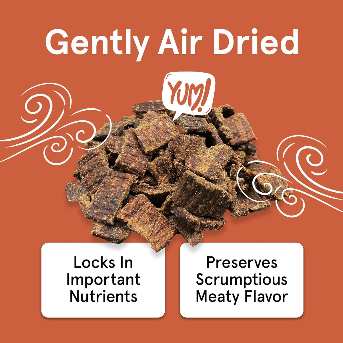 TRMC Real Meat Dog Treats - 12oz Bag of Bite-Sized Air-Dried Beef Jerky for Dogs - Grain-Free Jerky Dog Treats Made up of 95% Free-Range, Grass Fed Beef - All-Natural High Protein Dog Treats