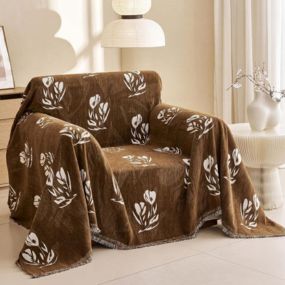 Couch Cover for Dogs Washable Sofa Cover, Sectional Couch Covers, Sofa Covers for 2 Cushion Couch, Non Slip Stripe Sofa Slipcovers Furniture Protector (Beige, 71x102)