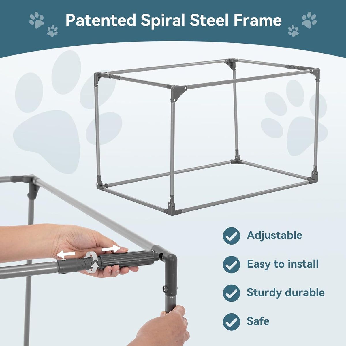 30" Soft Portable Dog Crate – Patented Spiral Sturdy Frame, Collapsible Travel Kennel for Medium Dogs, 3 Mesh Door, Lockable Zippers, Indoor & Car Use Green
