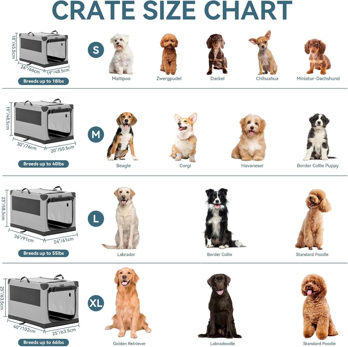 30" Soft Portable Dog Crate – Patented Spiral Sturdy Frame, Collapsible Travel Kennel for Medium Dogs, 3 Mesh Door, Lockable Zippers, Indoor & Car Use Green