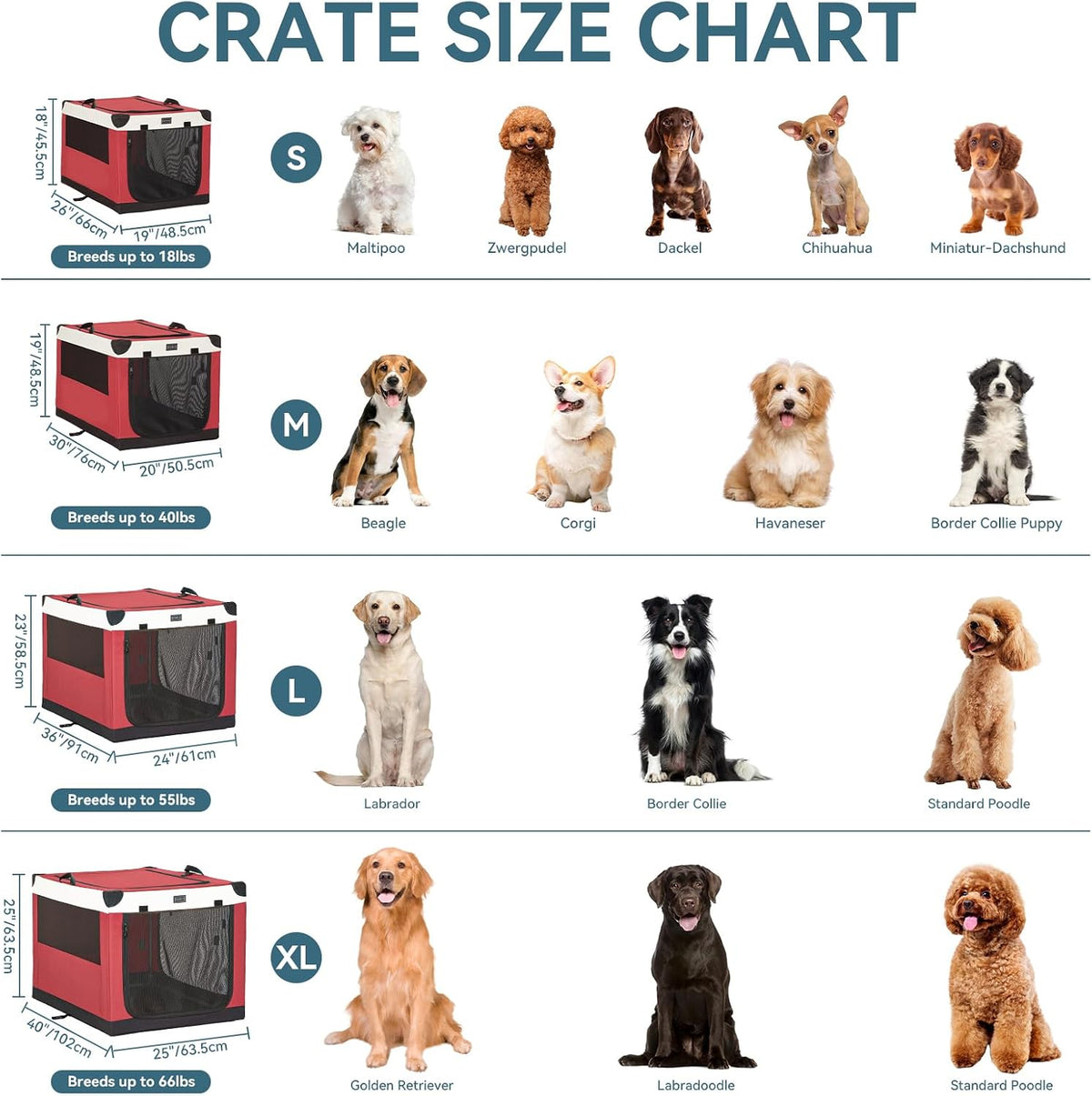 30" Soft Portable Dog Crate – Patented Spiral Sturdy Frame, Collapsible Travel Kennel for Medium Dogs, 3 Mesh Door, Lockable Zippers, Indoor & Car Use Green