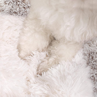 Hooded Donut Bed, Calming Cave for Cats & Small Dogs