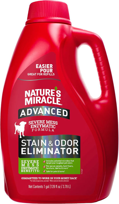 Advanced Dog Stain & Odor Eliminator, Severe Mess, 1 gal