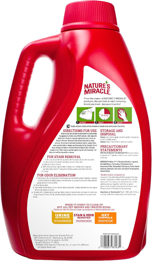 Advanced Dog Stain & Odor Eliminator, Severe Mess, 1 gal