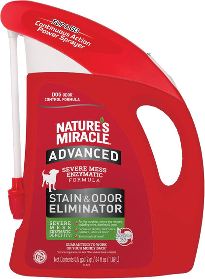 Advanced Dog Stain & Odor Eliminator, Severe Mess, 1 gal