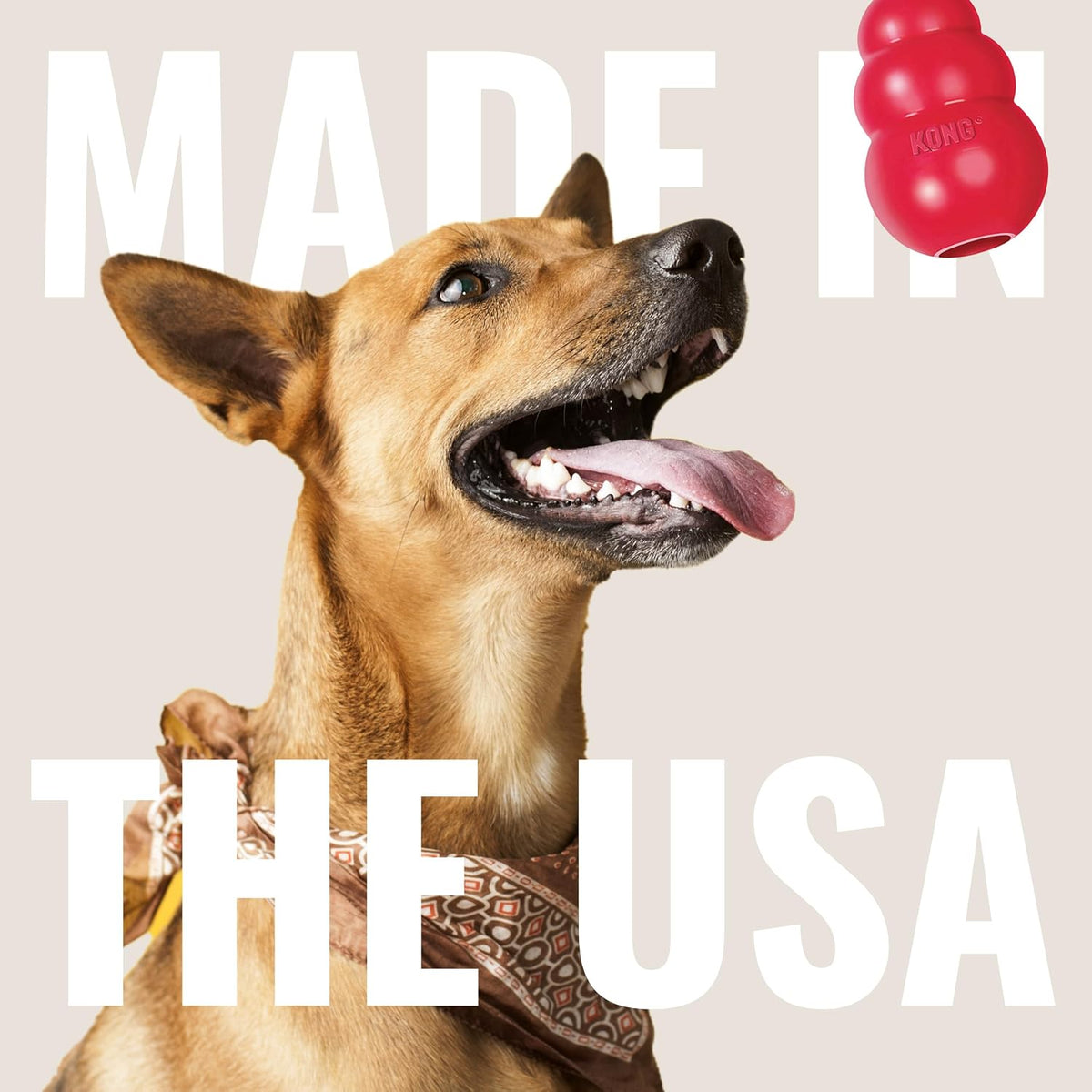 Classic Stuffable Dog Toy, Natural Rubber Chew, for Large Dogs