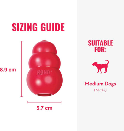 Classic Stuffable Dog Toy, Natural Rubber Chew, for Large Dogs