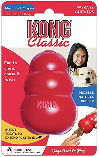 Classic Stuffable Dog Toy, Natural Rubber Chew, for Large Dogs