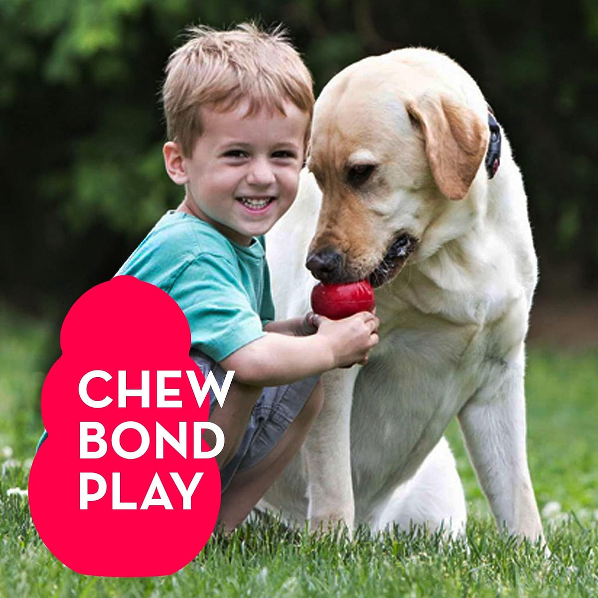 Classic Stuffable Dog Toy, Natural Rubber Chew, for Large Dogs