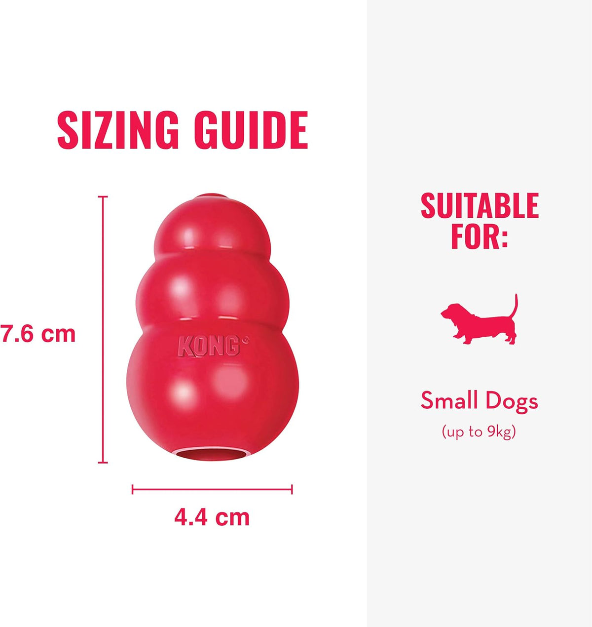 Classic Stuffable Dog Toy, Natural Rubber Chew, for Large Dogs