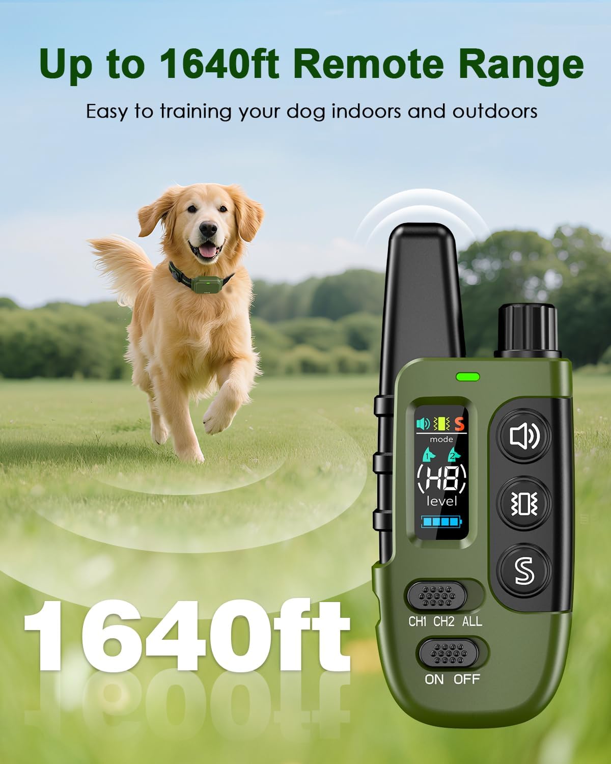 Shock Collar for Dogs, Dog Training Collar with Remote Control