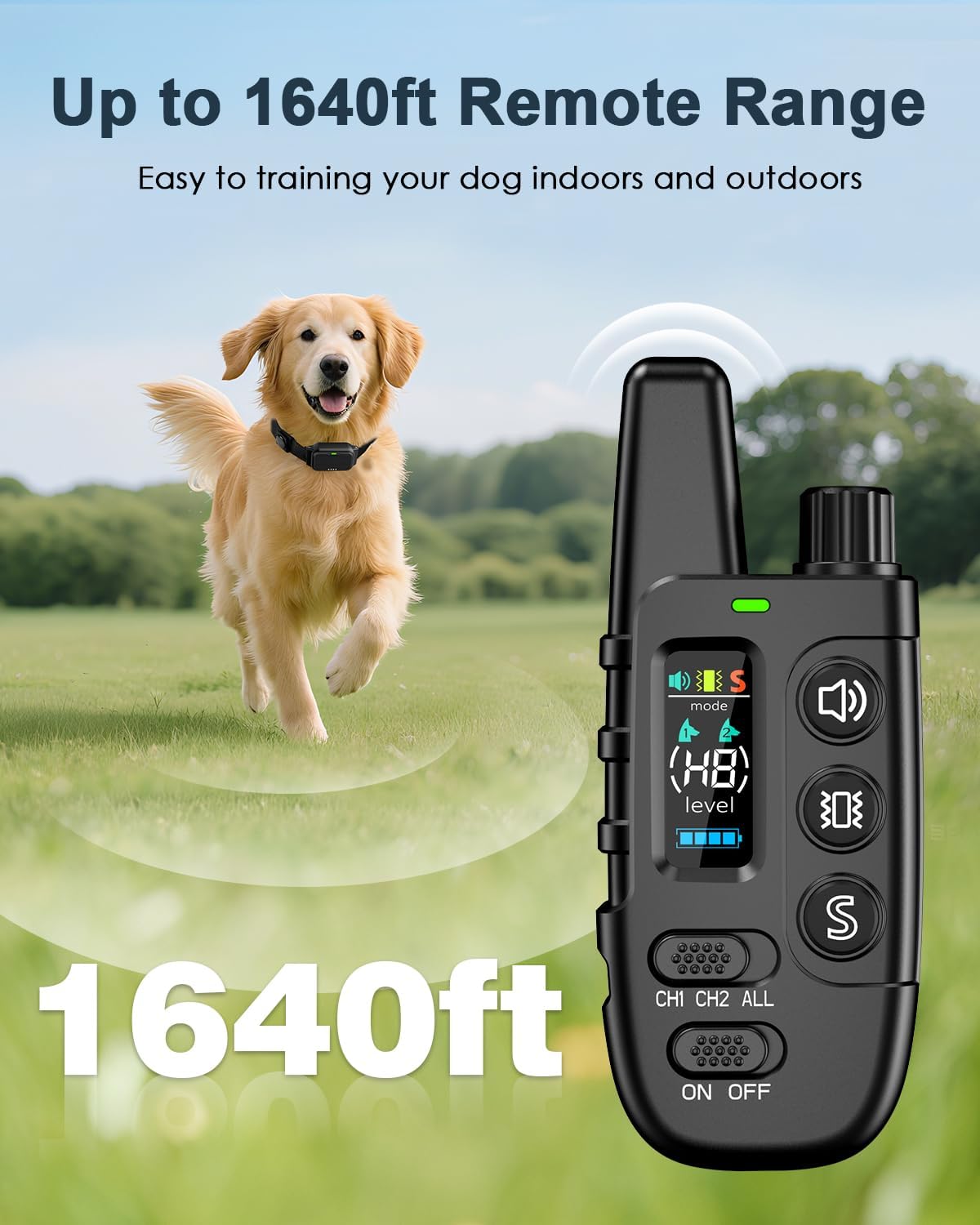 Shock Collar for Dogs, Dog Training Collar with Remote Control