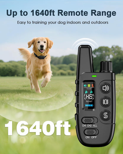 Shock Collar for Dogs, Dog Training Collar with Remote Control