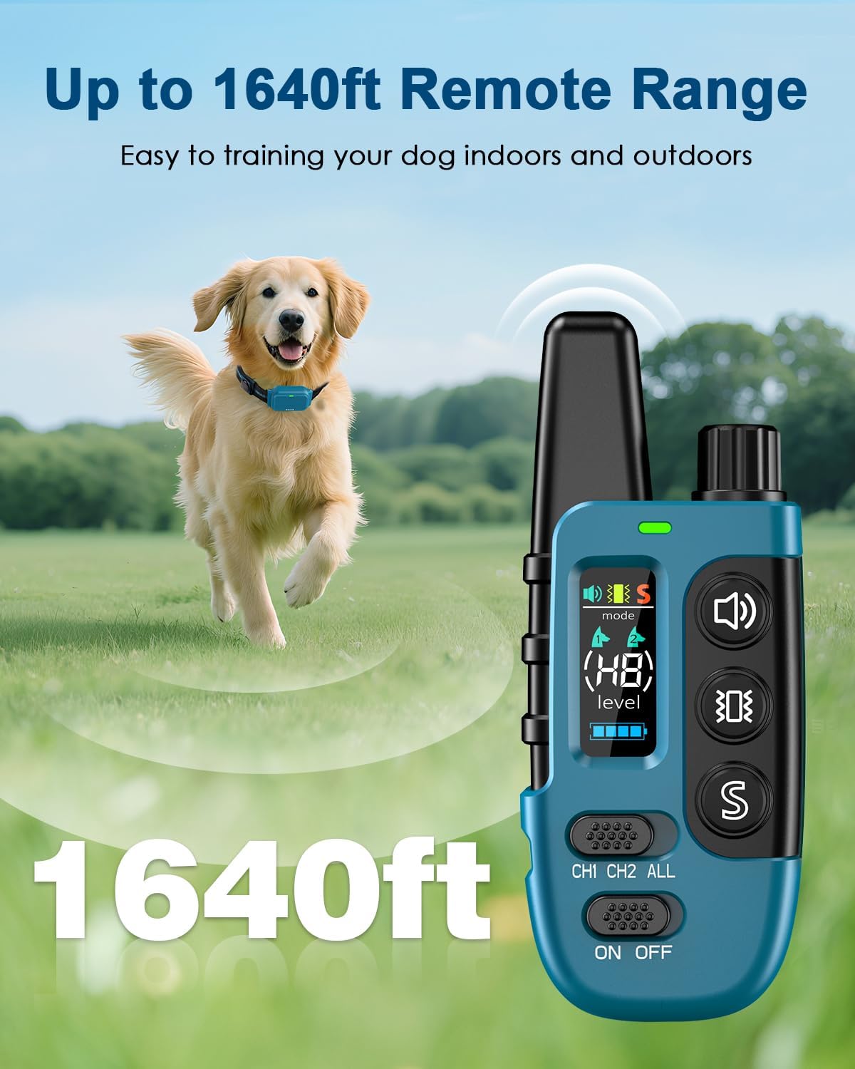 Shock Collar for Dogs, Dog Training Collar with Remote Control