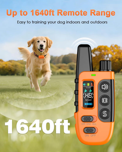 Shock Collar for Dogs, Dog Training Collar with Remote Control