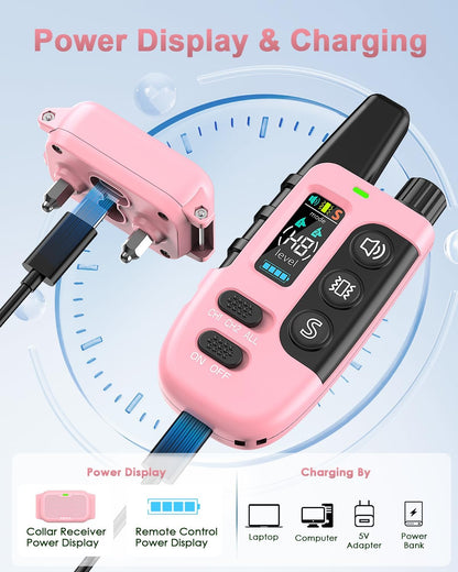 Shock Collar for Dogs, Dog Training Collar with Remote Control