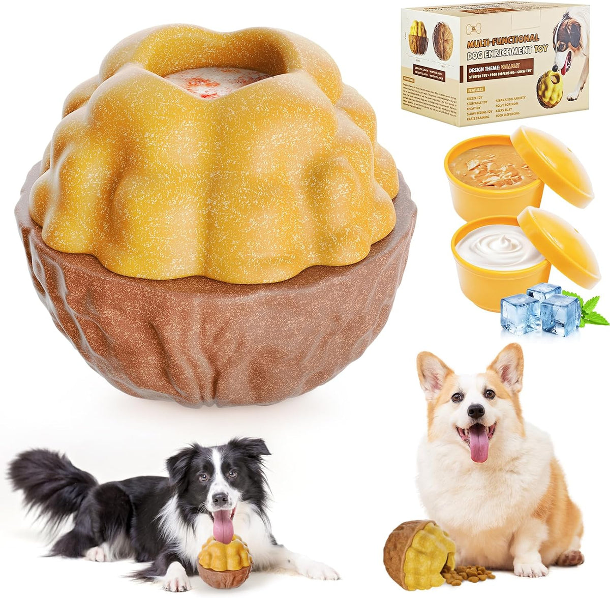 Dog Chew Toys for Aggressive Chewers, 2Pack Indestructible Dogs Bone Toy for Large Small Medium Breeds, Durable Tough Nylon Dog Toys To Keep Them Busy, Puppy Teething Dogs Toy Bone, Beef&Bacon Flavor