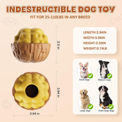 Dog Chew Toys for Aggressive Chewers, 2Pack Indestructible Dogs Bone Toy for Large Small Medium Breeds, Durable Tough Nylon Dog Toys To Keep Them Busy, Puppy Teething Dogs Toy Bone, Beef&Bacon Flavor