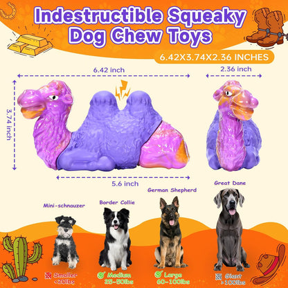 Dog Chew Toys for Aggressive Chewers, 2Pack Indestructible Dogs Bone Toy for Large Small Medium Breeds, Durable Tough Nylon Dog Toys To Keep Them Busy, Puppy Teething Dogs Toy Bone, Beef&Bacon Flavor